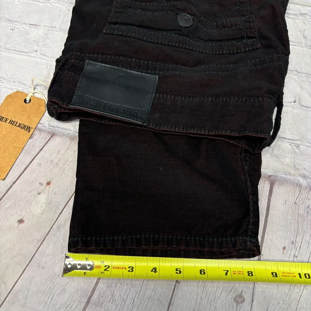 NWT True Religion Men Geno Relaxed Slim Jeans Denim Size 42 Flap C127 -27